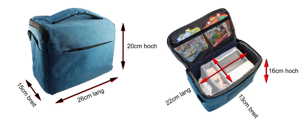 Tonies Toniebox Tasche Aufbewahrung Transporttasche Tigerbox touch blau